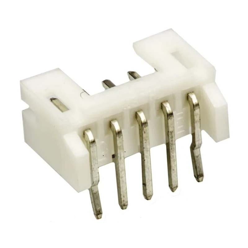 JST PH Series Right Angle Through Hole PCB Header 5 Contacts 2 mm Pitch 1 Row Shrouded S5B-PH-K-S(LF)(SN)