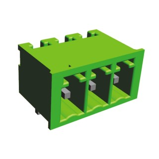 TE Connectivity Buchanan Series Straight Panel Mount PCB Header 3 Contact 3.81 mm Pitch 1 Row 284513-3