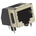 TE Connectivity Cat3 Shielded Right Angle Female RJ45 Connector PCB Mount, 1 Port 8 Way RJ45 