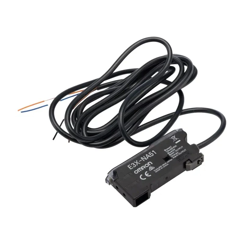 Omron Plastic Fibre Optic Sensor 150 mm Detection Range, PNP Output, IP50 Rating, 24V dc Power E3X-NA51 2M