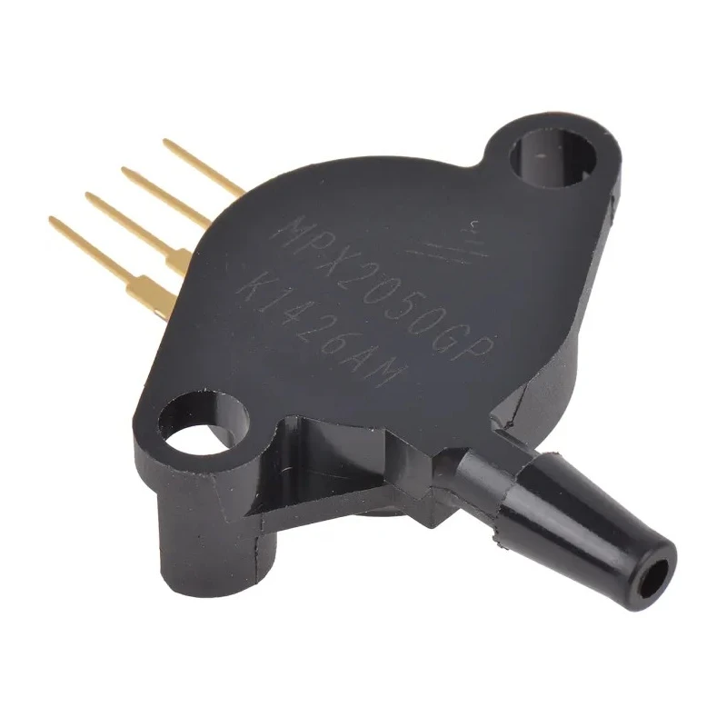NXP MPX2050GP Gauge Pressure Sensor Through Hole Case 344B-01, 200kPa Overload, 10-16V, 125°C MPX2050GP