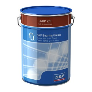 SKF High-Temperature Mineral Oil Grease 5 kg Blue Di-Urea Thickener 96 mm²/s Viscosity LGHP 2/5