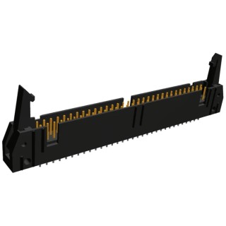 TE Connectivity AMP-LATCH Series Straight Through Hole PCB Header, 64 Contacts, 2.54 mm Pitch, 2 Row, Shrouded 1-5499206-2