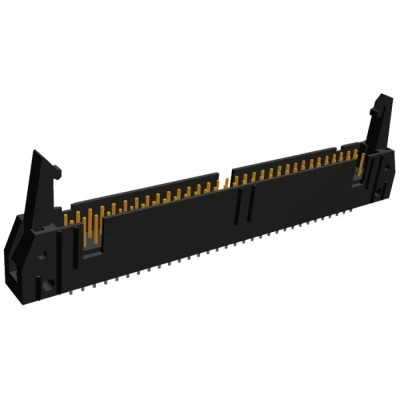 TE Connectivity AMP-LATCH Series Straight Through Hole PCB Header, 64 Contacts, 2.54 mm Pitch, 2 Row, Shrouded 1-5499206-2