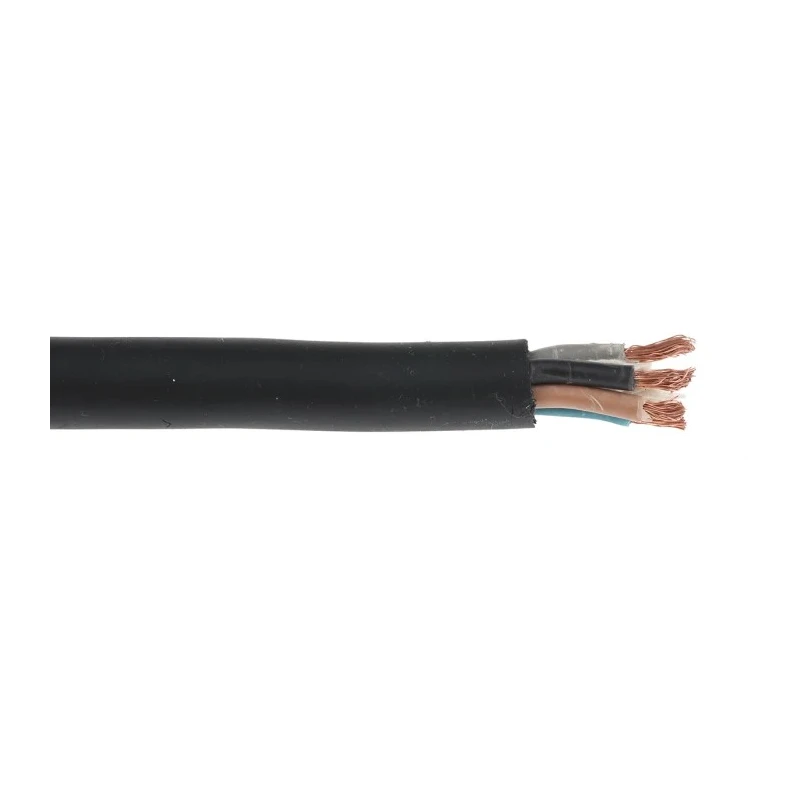 RS PRO 5 Core Power Cable Black 4mm² 750V AC Flexible Rubber Insulated H07RN-F 60°C 50m 821-3245