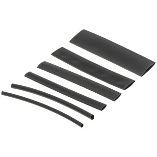 Alpha Wire Heat Shrink Tubing Black Polyolefin 2:1 Shrink Ratio FIT Shrink Tubing Series FKIT221BK BK032