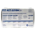 Alpha Wire Heat Shrink Tubing Black Polyolefin 2:1 Shrink Ratio FIT Shrink Tubing Series FKIT221BK BK032