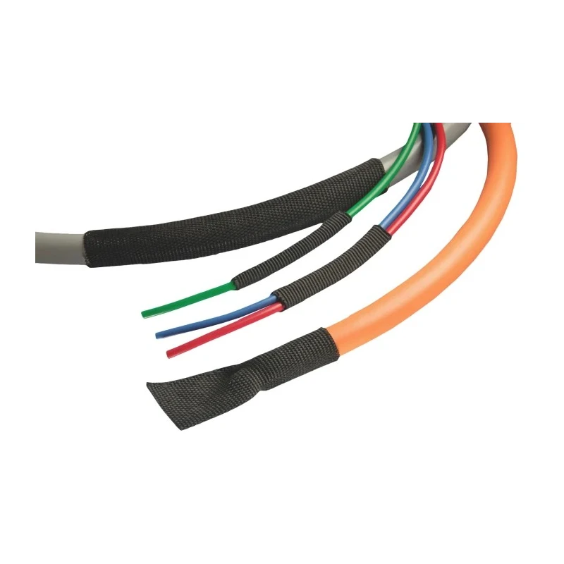 Alpha Wire Halogen Free Heat Shrink Tubing Black 20 mm Sleeve Diameter x 15 m Length 2:1 Shrink Ratio FITFAB-2 BK007