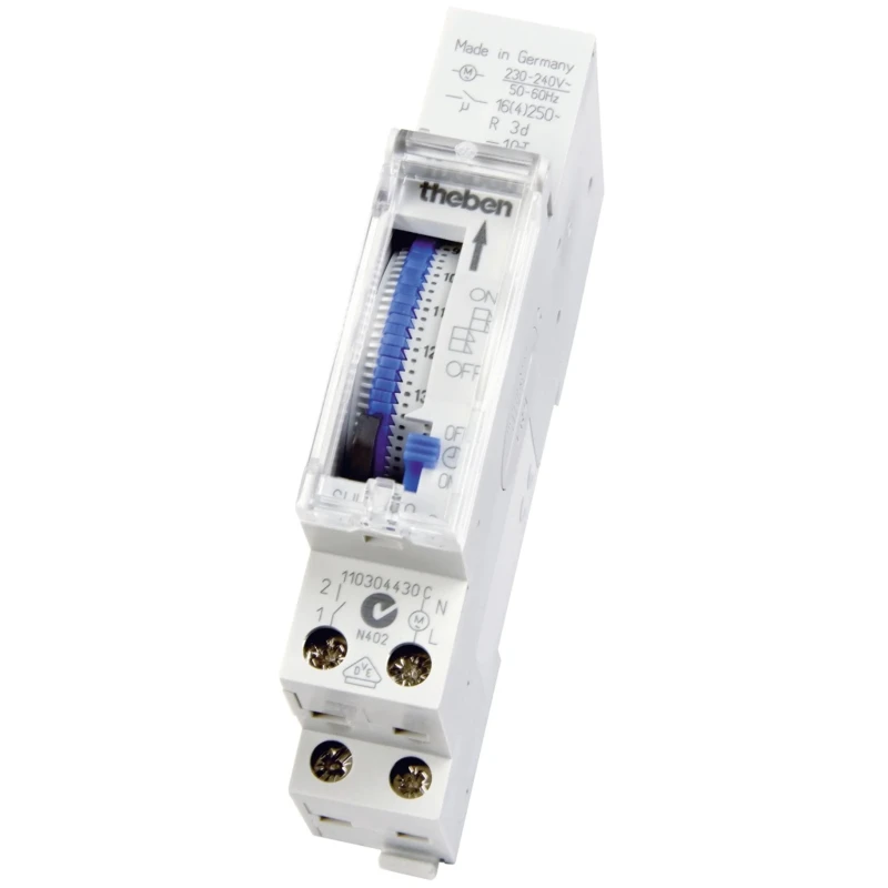 Theben Analogue SUL DIN Rail Time Switch 230V AC SUL180a