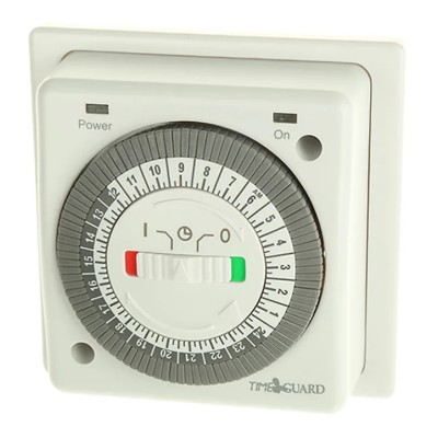 Timeguard Analogue 1 Channel 230V AC 16(6)A Load 24 Hour Compact Immersion Heater Time Switch NTT01