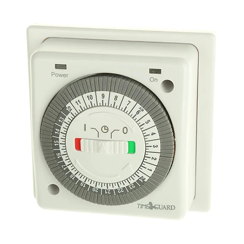 Timeguard Analogue 1 Channel 230V AC 16(6)A Load 24 Hour Compact Immersion Heater Time Switch NTT01