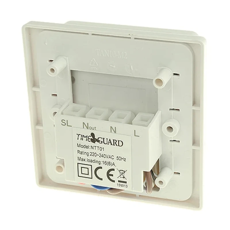 Timeguard Analogue 1 Channel 230V AC 16(6)A Load 24 Hour Compact Immersion Heater Time Switch NTT01