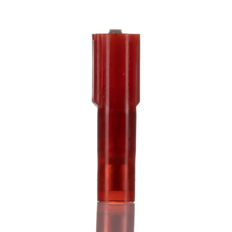 Molex Red Insulated Female Spade Connector, Crimp Termination, 2.79 x 0.81 mm Tab Size, 22 AWG to 18 AWG, Nylon 19002-0016