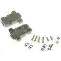 MH Connectors MHCCOV Series ABS Straight D-Sub Backshell 9 Way Strain Relief MHCCOV-09SC-LG
