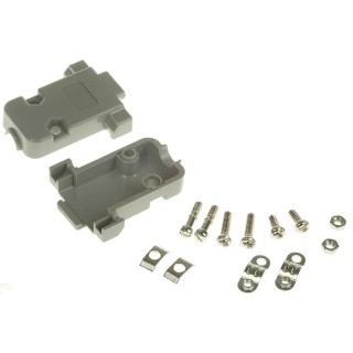MH Connectors MHCCOV Series ABS Straight D-Sub Backshell 9 Way Strain Relief MHCCOV-09SC-LG
