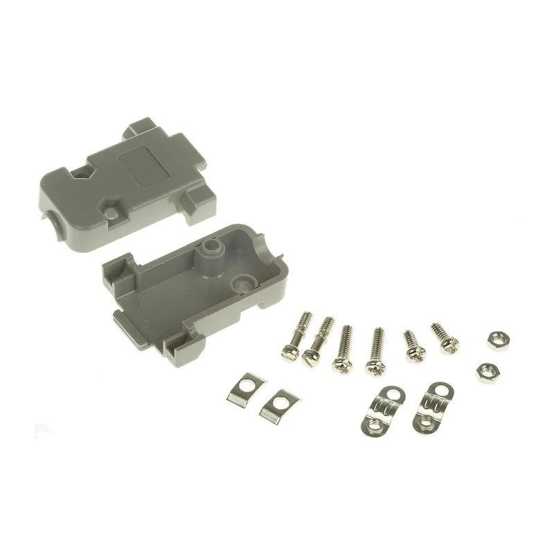 MH Connectors MHCCOV Series ABS Straight D-Sub Backshell 9 Way Strain Relief MHCCOV-09SC-LG