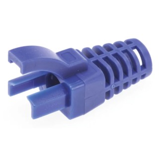 MH Connectors RJ45 Connector Strain Relief Boot Blue Copper and Polycarbonate MHRJ45SRI-B