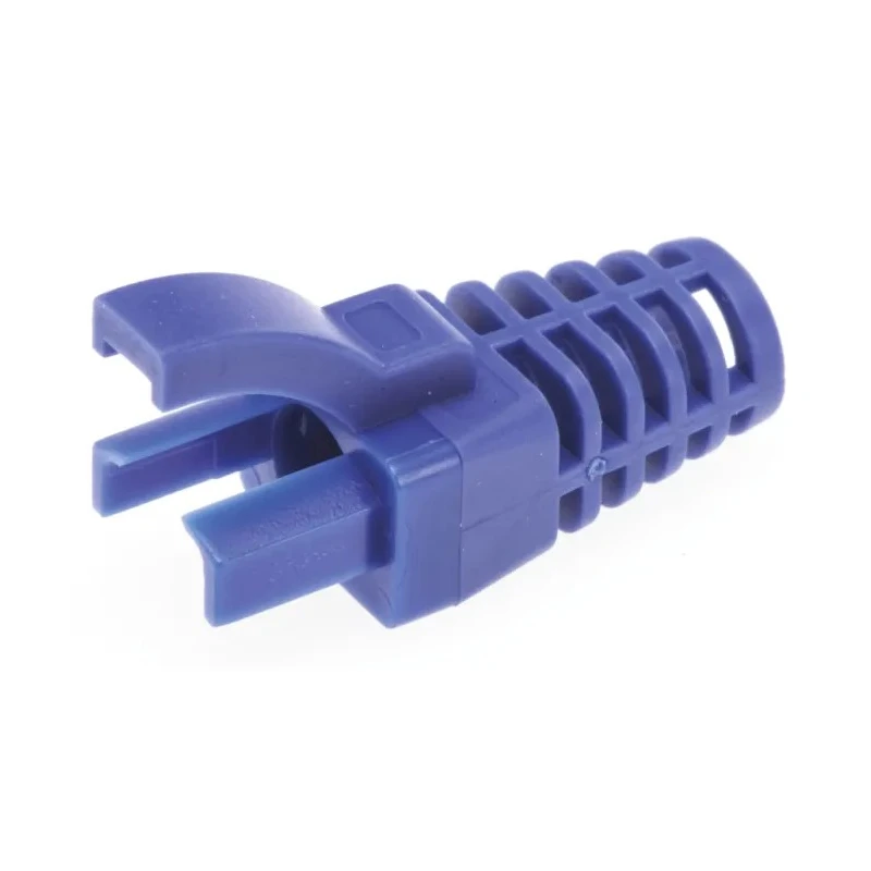MH Connectors RJ45 Connector Strain Relief Boot Blue Copper and Polycarbonate MHRJ45SRI-B