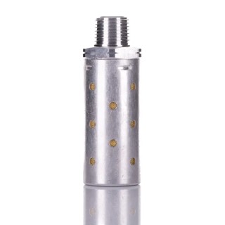 Norgren Aluminium Pneumatic Silencer 1/2 in NPT Threaded Male 20 bar Max Pressure MB004B