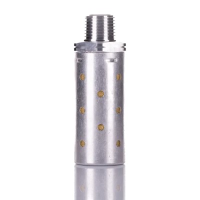 Norgren Aluminium Pneumatic Silencer 1/2 in NPT Threaded Male 20 bar Max Pressure MB004B