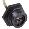 Molex Female USB Type A to Female USB Type A Black Nylon Jacket USB Cable 2m 84729-0006
