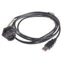 Molex Female USB Type A to Female USB Type A Black Nylon Jacket USB Cable 2m 84729-0006
