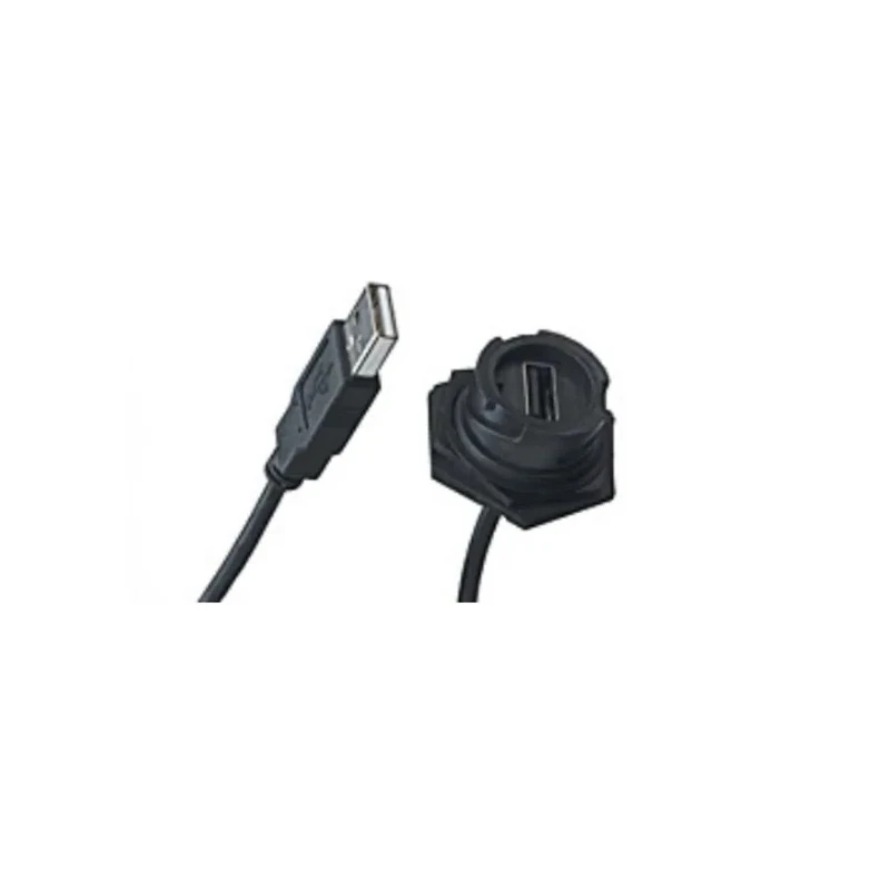 Molex Female USB Type A to Female USB Type A Black Nylon Jacket USB Cable 2m 84729-0006