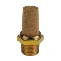 Norgren Brass Pneumatic Silencer ISO 3/8 Threaded R Male 10 bar 80°C T40B3800