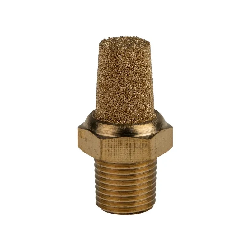 Norgren Brass Pneumatic Silencer 10 bar Threaded R ISO 1/8 27.5mm Length T40B1800