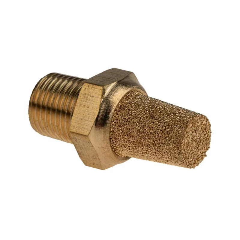 Norgren Brass Pneumatic Silencer 10 bar Threaded R ISO 1/8 27.5mm Length T40B1800