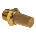 Norgren Brass Pneumatic Silencer ISO 3/8 Threaded R Male 10 bar 80°C T40B3800