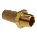 Norgren Brass Pneumatic Silencer ISO 3/8 Threaded R Male 10 bar 80°C T40B3800
