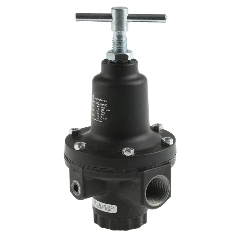 Norgren Pneumatic Regulator G 1/2 Port, Max Operating Temperature 80°C 20AG-X4G-PH100