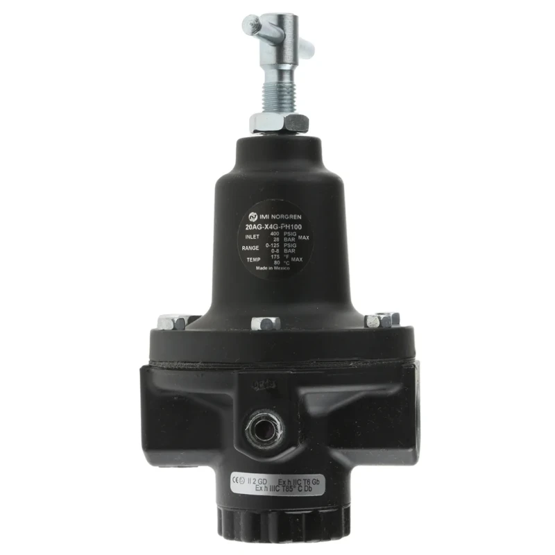 Norgren Pneumatic Regulator G 1/2 Port, Max Operating Temperature 80°C 20AG-X4G-PH100