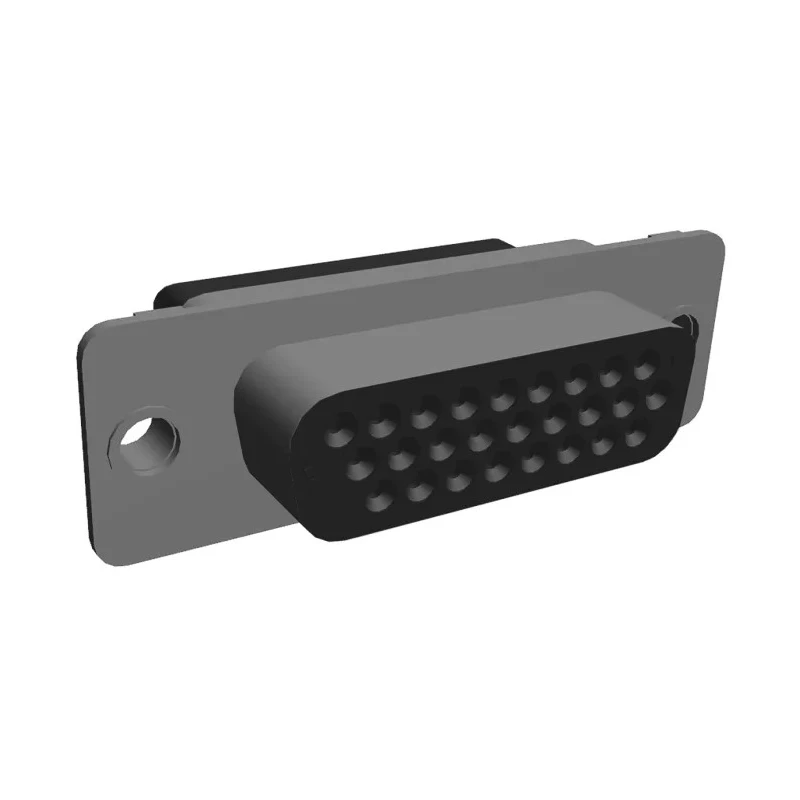 TE Connectivity High Density HDP-22 26 Way Straight Cable D-Sub Connector Female 250V 105°C 5788816-1