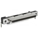 TE Connectivity Champ Series Right Angle Through Hole PCB Socket, 68-Contact, 2 Row, 1.6 mm Pitch Solder 5796055-2