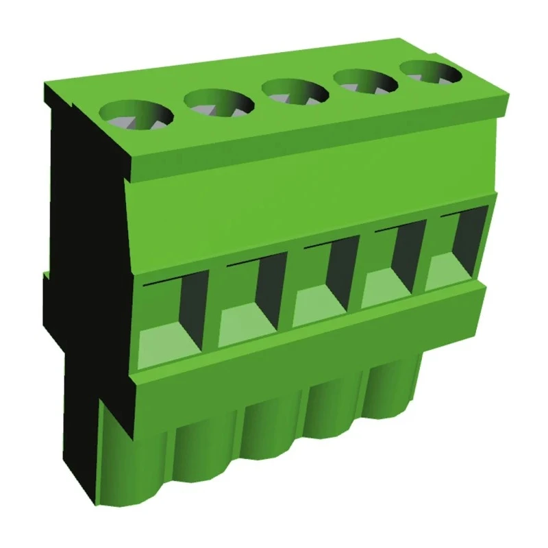 TE Connectivity Buchanan Series Pluggable Terminal Block 5-Contact 5.08 mm Pitch 1 Row 300V AC 15A 284041-5