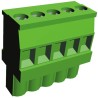 TE Connectivity Buchanan Series Pluggable Terminal Block 5-Contact 5.08 mm Pitch 1 Row 300V AC 15A 284041-5