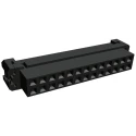 TE Connectivity 26-Way Shrouded IDC Connector Female Cable Mount Right Angle AMP-LATCH 2-111626-7