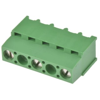 TE Connectivity Buchanan Series PCB Terminal Block 3-Contact 10.16 mm Pitch 1 Row 600V ac 17.5A 282843-3