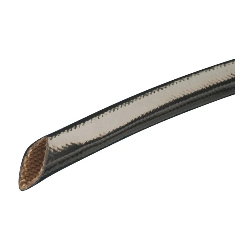 Alpha Wire Expandable Braided Polyvinyl Chloride Fibreglass Black Cable Sleeve 30m Length 5.69 mm Diameter PF1304 BK005