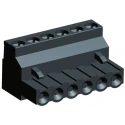 TE Connectivity Buchanan Series Pluggable Terminal Block 6-Contact 5.08 mm Pitch 300V AC 15A Polyamide Housing 796635-6