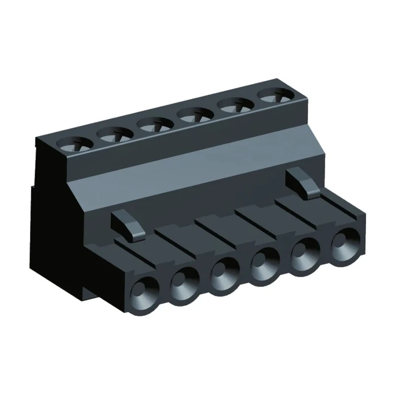 TE Connectivity Buchanan Series Pluggable Terminal Block 6-Contact 5.08 mm Pitch 300V AC 15A Polyamide Housing 796635-6