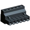 TE Connectivity Buchanan Series Pluggable Terminal Block 6-Contact 5.08 mm Pitch 300V AC 15A Polyamide Housing 796635-6