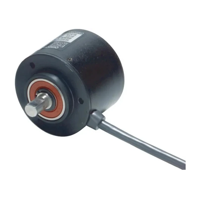 Omron Absolute Encoder 360 Pulses Per Revolution, PNP Open Collector Output, 8mm Solid Shaft, 24 V DC E6C3-AG5B 360P/R 2M