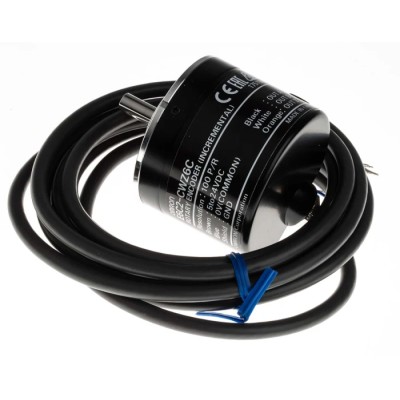 Omron Incremental Encoder 24V DC 100 Pulses Per Revolution Solid Shaft 6mm Shaft Diameter IP64 E6C2-CWZ6C 100P/R 2M