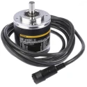 Omron E6F Series Absolute Encoder 24V DC, 360 PPR, NPN Open Collector Signal, Solid 10mm Shaft E6F-AG5C-C 360 2M
