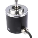 Omron E6F Series Absolute Encoder 24V DC, 360 PPR, NPN Open Collector Signal, Solid 10mm Shaft E6F-AG5C-C 360 2M