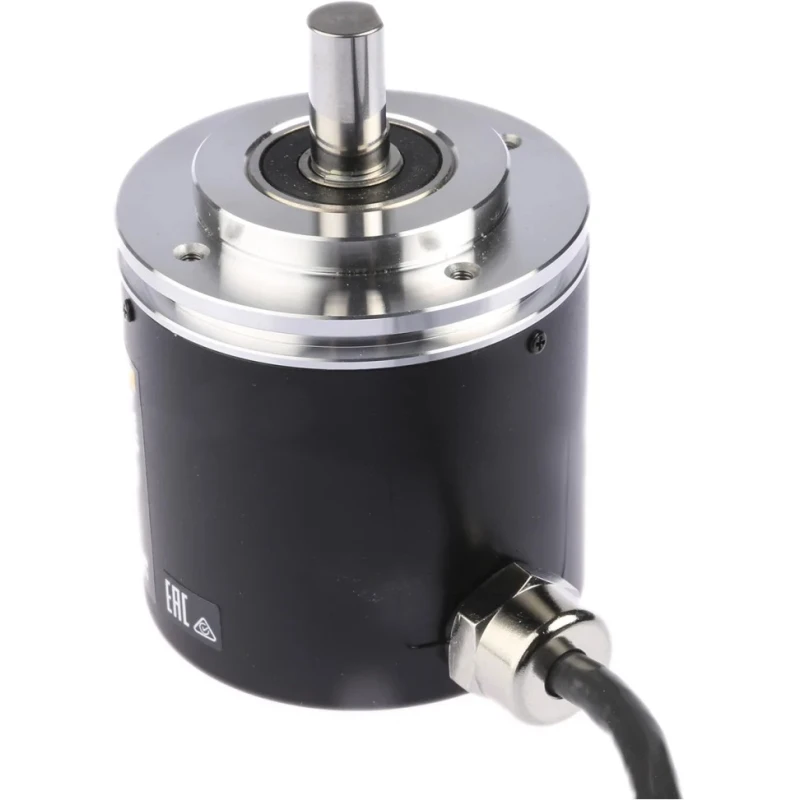 Omron E6F Series Absolute Encoder 24V DC, 360 PPR, NPN Open Collector Signal, Solid 10mm Shaft E6F-AG5C-C 360 2M