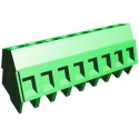 TE Connectivity Buchanan Series PCB Terminal Block, 8-Contact, 5.08 mm Pitch, Angled, 300V 17.5A 282847-8
